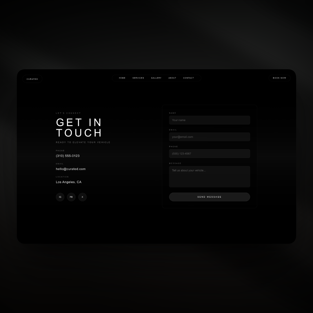 Auto Detailing Website - Screen 3