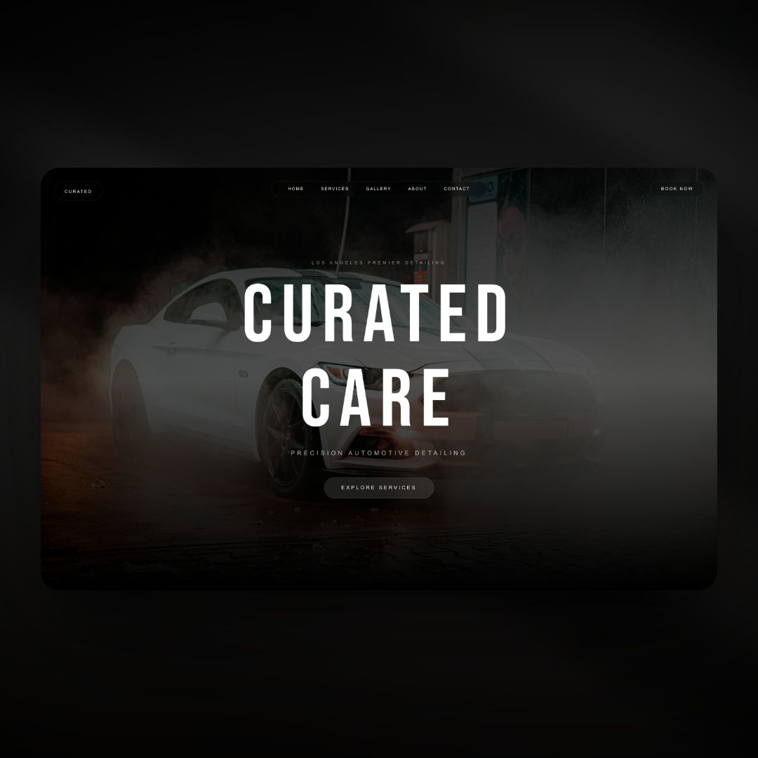 Auto Detailing Website - Screen 1